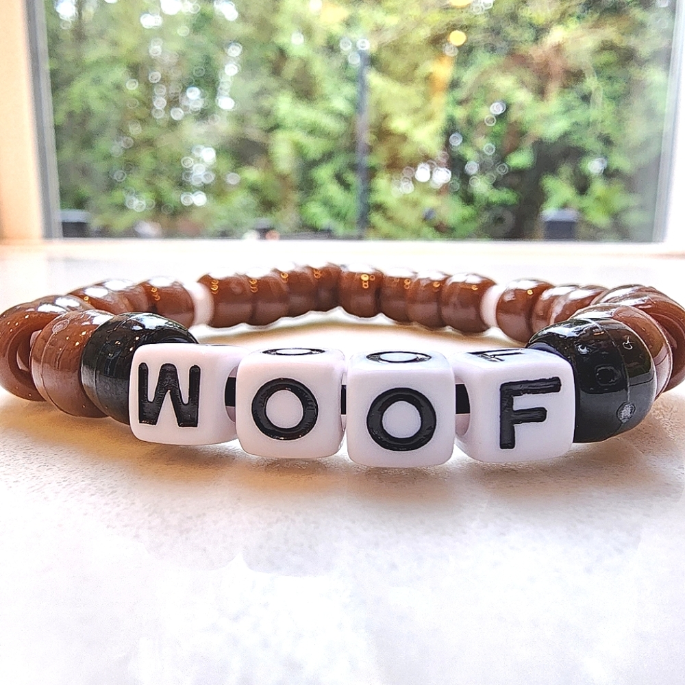 NWT WOOF Black & Brown Friendship Bracelet Hand Made by My Son